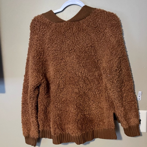 UGG Dreeann Plush Fleece Wool V Neck Sweater NEW - Picture 5 of 8